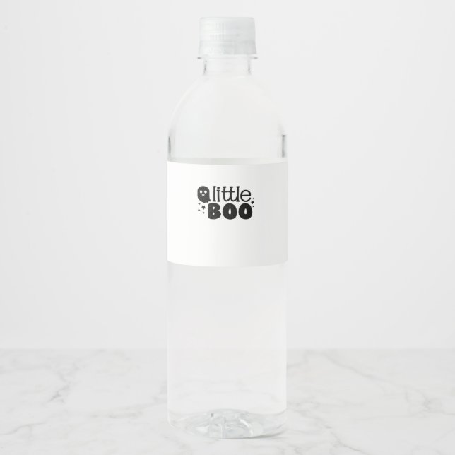 Rótulo De Garrafa De Vinho Lil Boo Halloween 2025 (Frente)