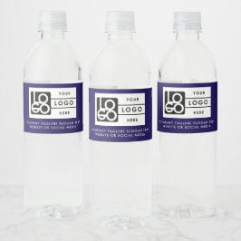 Rótulo De Garrafa De Vinho Logo Business Corporate Company Minimalist Blue