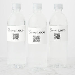 Rótulo De Garrafa De Vinho Logotipo Empresarial & Código QR