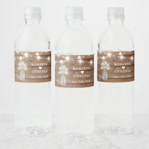 Rótulo De Garrafa De Vinho Luzes de corda respiratória do bebê russo