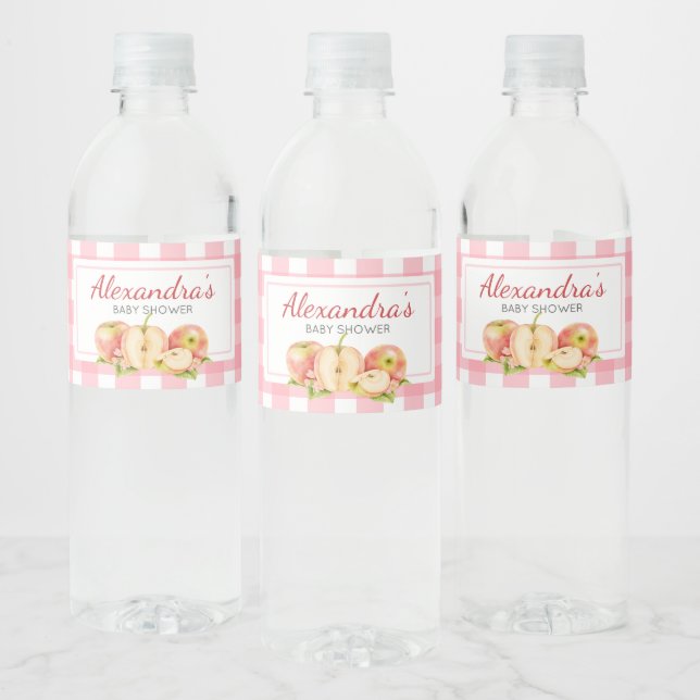 Rótulo De Garrafa De Vinho Maçã dos Nossos Olhos Chaminé Baby Shower (Garrafas)