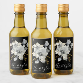 Rótulo de Garrafa de Vinho Miniatura de Casamento 