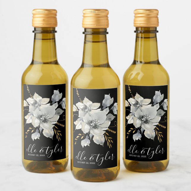 Rótulo de Garrafa de Vinho Miniatura de Casamento  (Garrafas)