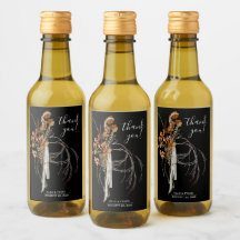 Rótulo de Garrafa de Vinho Miniatura para Casament
