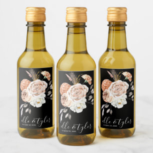 Rótulo de Garrafa de Vinho Miniatura para Casament