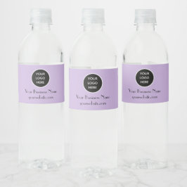 Rótulo De Garrafa De Vinho Minimalista Moderno Lilás Roxo Logotipo Personaliz