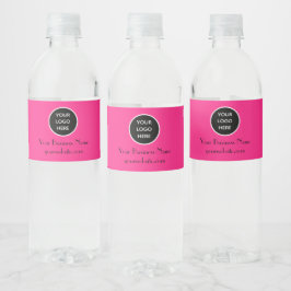 Rótulo De Garrafa De Vinho Minimalista Moderno Rosa Quente logotipo Moderno