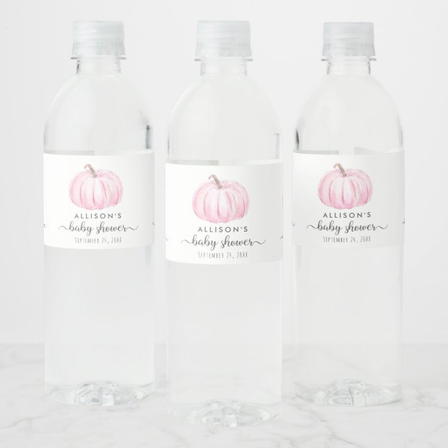 Rótulo De Garrafa De Vinho Mínimo de Abóbora Cana-de-Água Chá-Bebê (Garrafas)