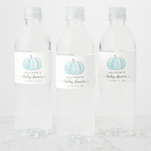 Rótulo De Garrafa De Vinho Mínimo de Chá de abóbora de aquarela
