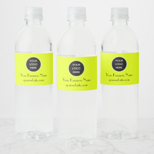 Rótulo De Garrafa De Vinho Moderno Minimalista Neon Amarelo logotipo Moderno