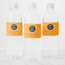Rótulo De Garrafa De Vinho Moderno Minimalista Neon Laranja Logotipo Moderno