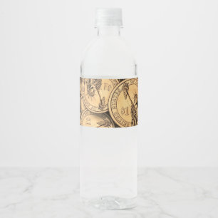Rótulo De Garrafa De Vinho Moedas