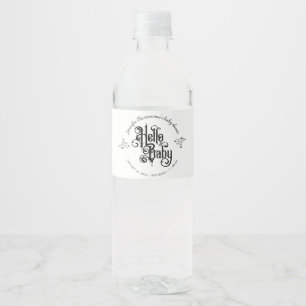 Rótulo De Garrafa De Vinho Moldura de Ornamentação em Espiral Gótica Chá de B