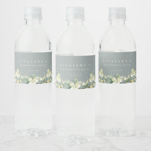 Rótulo De Garrafa De Vinho Morango Verde+Eucalipto Bachelorette/Chá