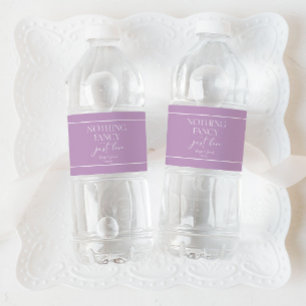 Rótulo De Garrafa De Vinho Nada de Luxo, Apenas Amor Casamento Minimalista Ca