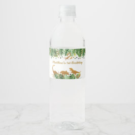 Rótulo De Garrafa De Vinho Nascimento do Dourado Dinossaur Safari