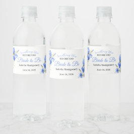 Rótulo De Garrafa De Vinho Noiva Íris Azul Para Ser Algo Azul Chá de Bebê da 