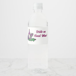 Rótulo De Garrafa De Vinho Noiva sobre o Vinho das Nuvens!