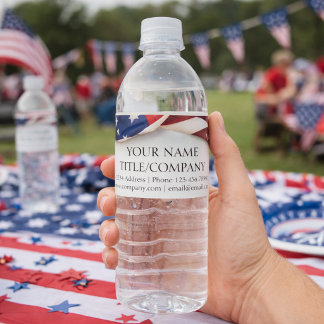 Rótulo De Garrafa De Vinho Nome da Empresa Bandeira Americana Negócios