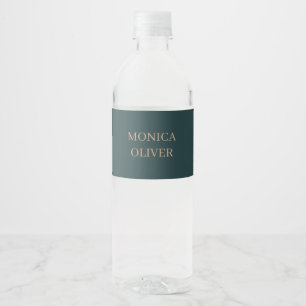 Rótulo De Garrafa De Vinho Nome personalizado moderno profissional minimalist