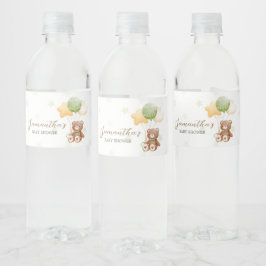 Rótulo De Garrafa De Vinho Nós Mal Podemos Esperar Balão Chá de Bebê