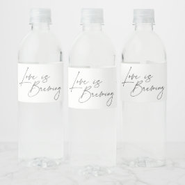 Rótulo De Garrafa De Vinho O amor é criar Chá de panela Floral