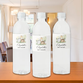 Rótulo De Garrafa De Vinho Oh Baby Safari Animals Baby Shower