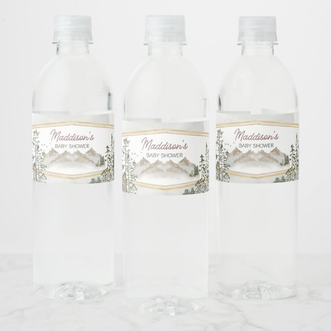 Rótulo De Garrafa De Vinho Oh Boy Let the Adventure Begin Baby Shower (Garrafas)