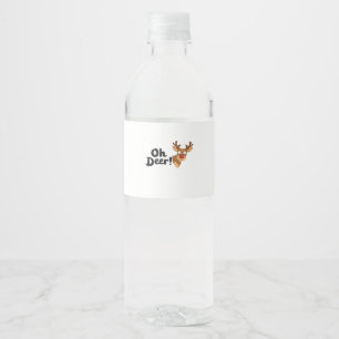 Rótulo De Garrafa De Vinho Oh Deer Estilo Estético Moderno