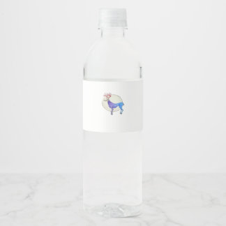 Rótulo De Garrafa De Vinho Oh Deer Estilo Gráfico Limpo