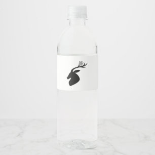Rótulo De Garrafa De Vinho Oh Deer Pun Criativo