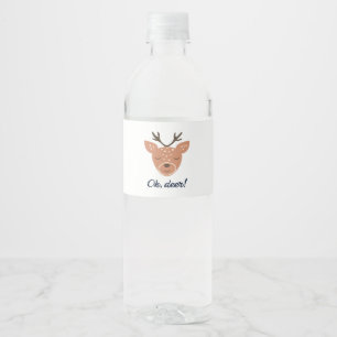 Rótulo De Garrafa De Vinho Oh Veado Veado Amor Salve O Veado Design Criativo