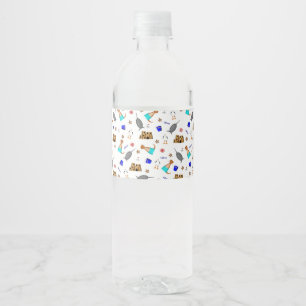 Rótulo De Garrafa De Vinho Oliver The Otter Summer Beach Vacntern