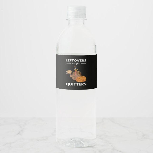 Rótulo De Garrafa De Vinho Os Restantes São Para Quitters V (Frente)