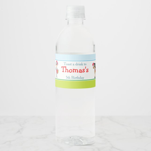 Rótulo De Garrafa De Vinho Ouvir Ye Black Hair Cute Knight (Frente)