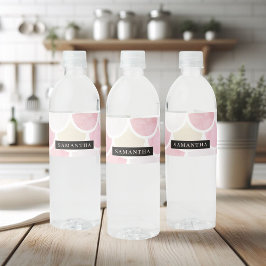 Rótulo De Garrafa De Vinho Padrão de Escala de Sereia de Pastel Watercolor co