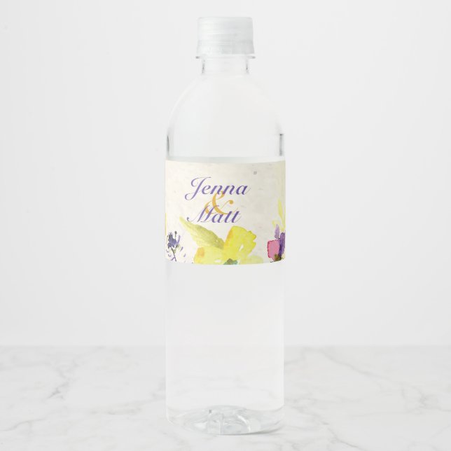 Rótulo De Garrafa De Vinho Pansias Perfeitas, Floral (Frente)