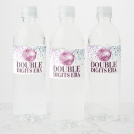 Rótulo De Garrafa De Vinho Papel da Era de Dígitos Duplos Glitter Disco da Mo