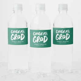 Rótulo De Garrafa De Vinho Parabéns formando ousada graduação personalizada v