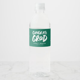 Rótulo De Garrafa De Vinho Parabéns formando ousada graduação personalizada v