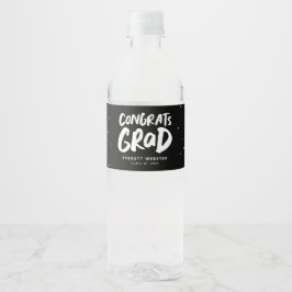 Rótulo De Garrafa De Vinho Parabéns formando preto festa de formatura branco 