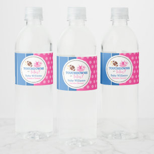 Rótulo De Garrafa De Vinho Partido Revelação de Gênero Azul Tutus Pink