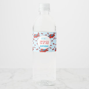 Rótulo De Garrafa De Vinho Passageiro Vermelho Azul, Passageiros Crianças Me
