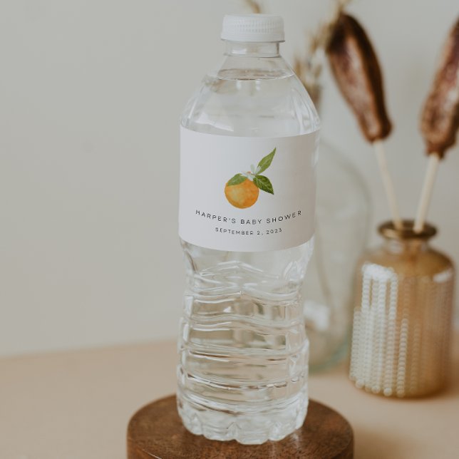 Rótulo De Garrafa De Vinho Pequenas Laranjas de Chá de fraldas Cutil (Criador carregado)