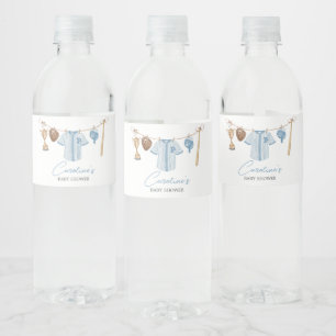 Rótulo De Garrafa De Vinho Pequeno Chá de fraldas de Baseball