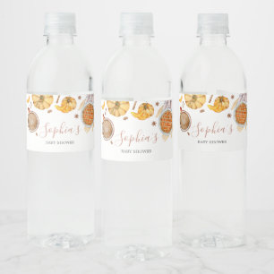 Rótulo De Garrafa De Vinho Pequeno Chá de fraldas de tarte