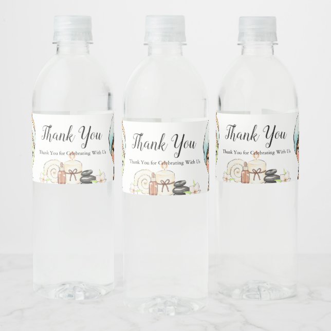 Rótulo De Garrafa De Vinho Personalized Bridesmaids water bottle label (Garrafas)