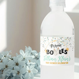 Rótulo De Garrafa De Vinho Poppin' Bottles Water Bottle Label