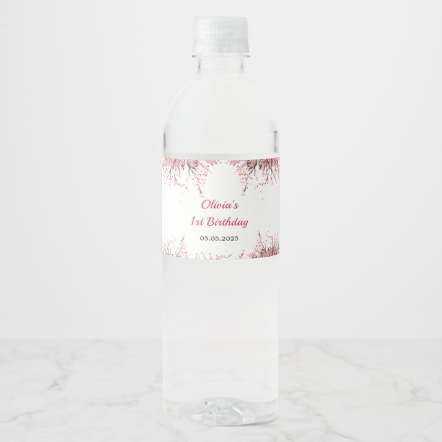 Rótulo De Garrafa De Vinho Primeiro aniversario de Paris em Torre Eiffel (Frente)