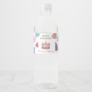 Rótulo De Garrafa De Vinho Princesa Veste Fairytale Menina Aniversário